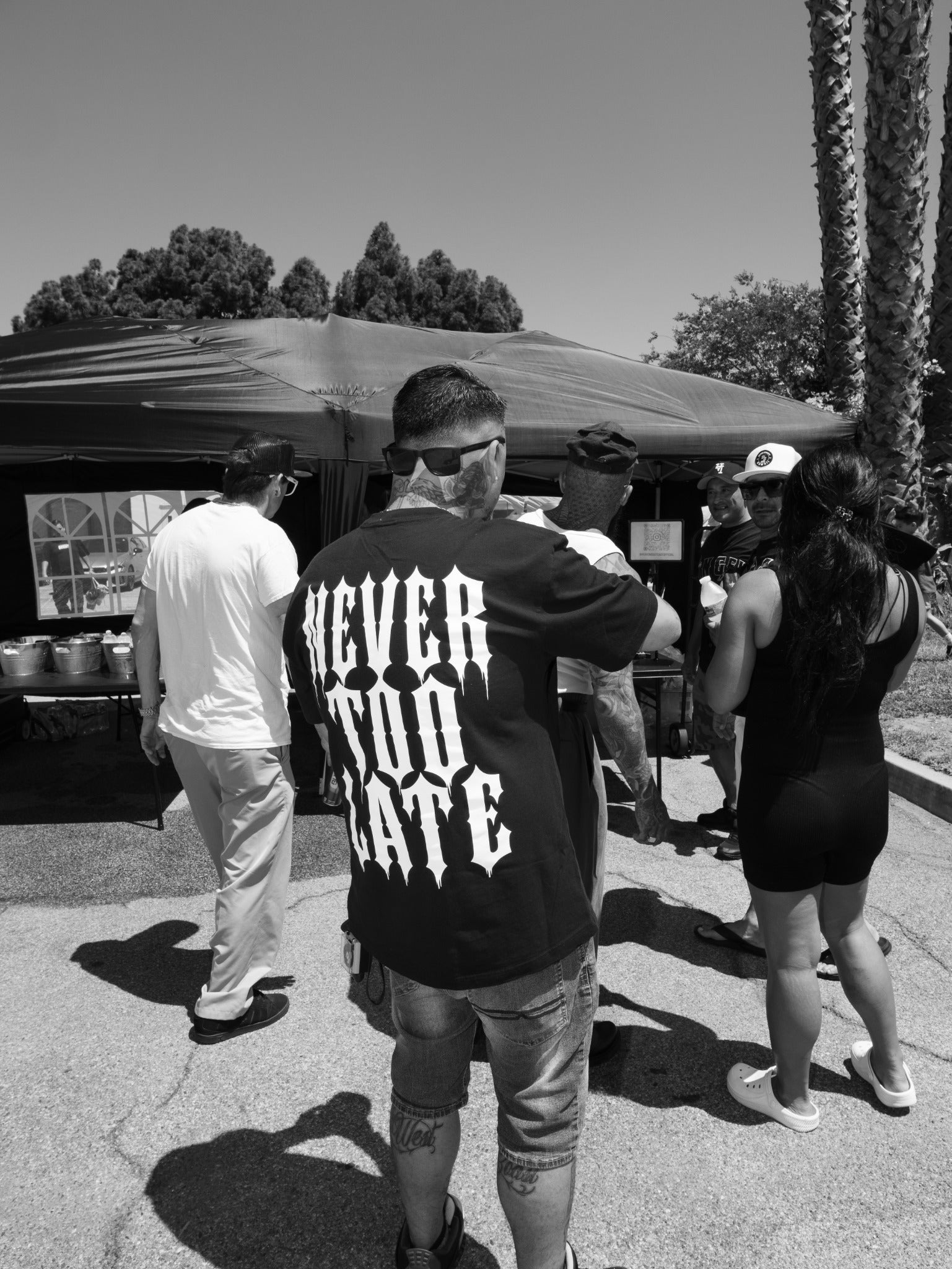 Never Too Late shirt in the community